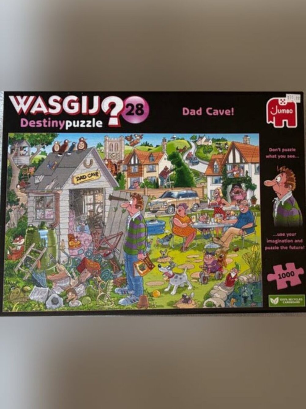 WASGIJ Destiny #28 Dad Cave Jigsaw Puzzle, 1000  Pieces EUC